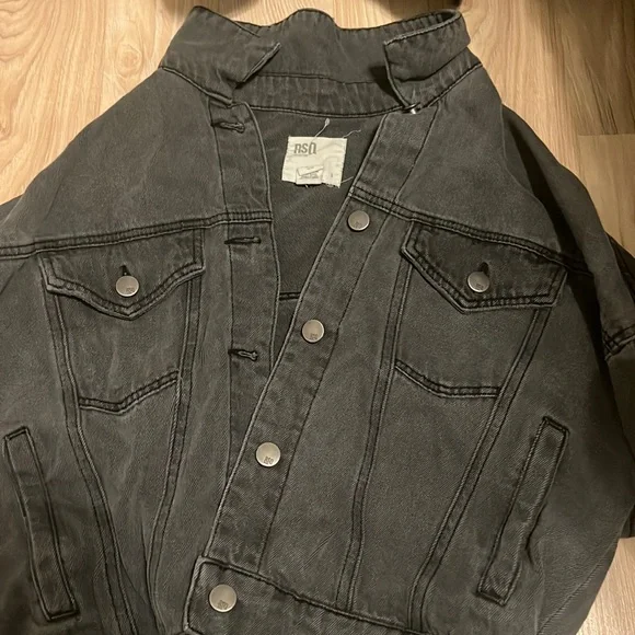 Jackets Coats Tillys Black Jean Jacket Poshmark